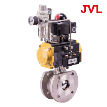 cast iron  dn25 flange pneumatic UItra thin ball valve